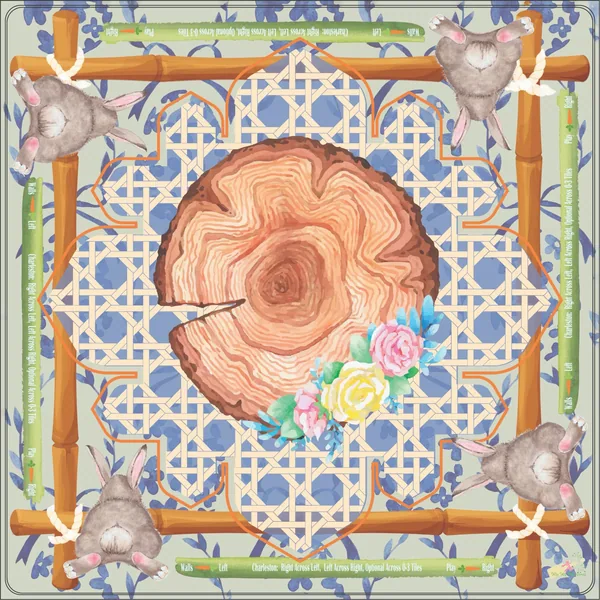 Hoppy EAST-Hare Mahjong Mat
