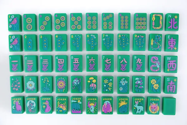 Desert Bloom American Mahjong Tiles — Desert Jade