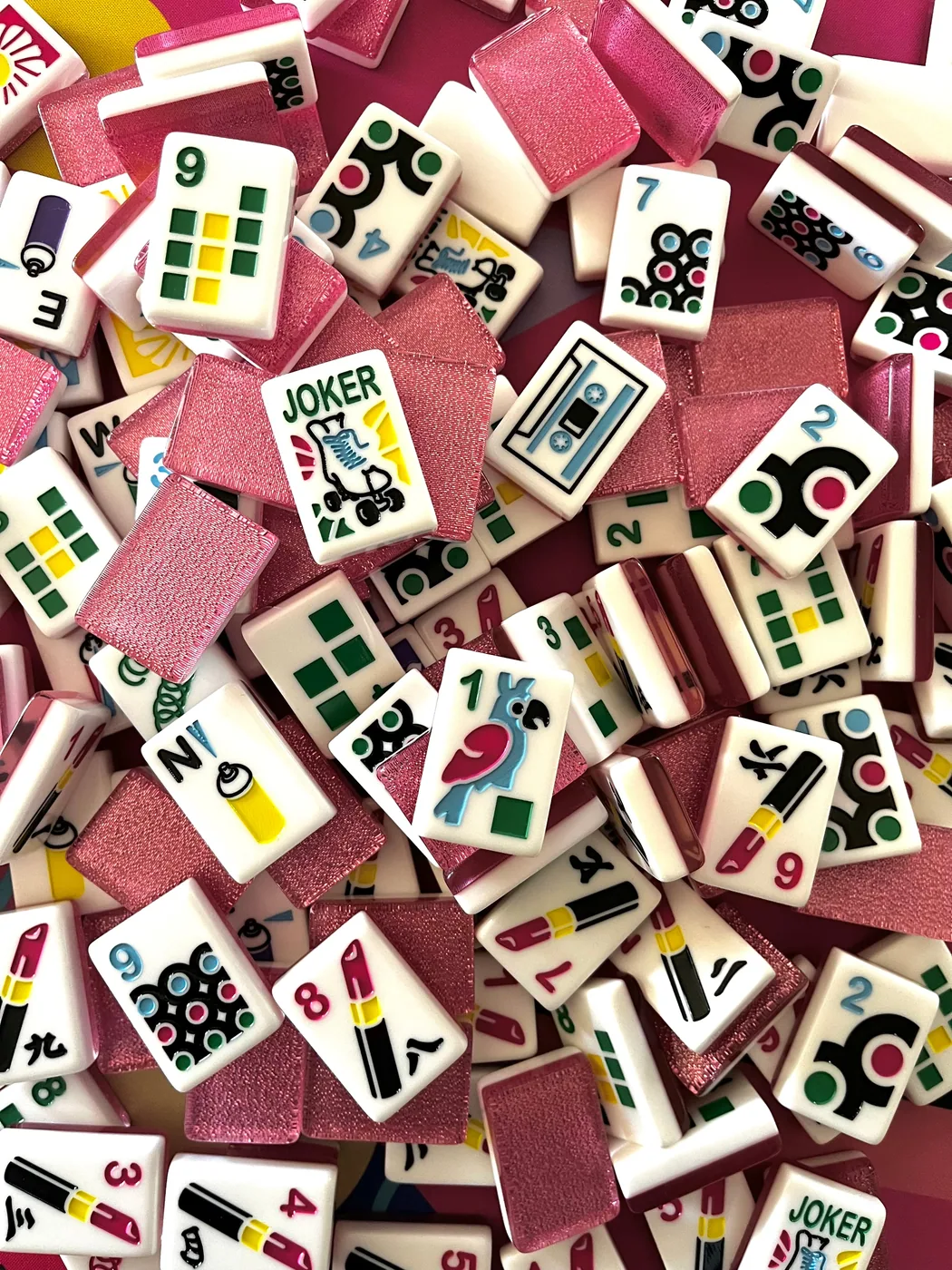 I Love the 80s Luxe Mahjong Set