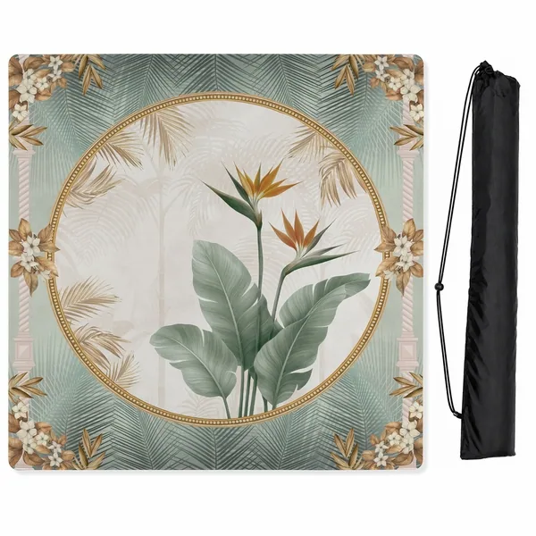 Taupe Vintage Paradise Collection Mahjong Mat for Table