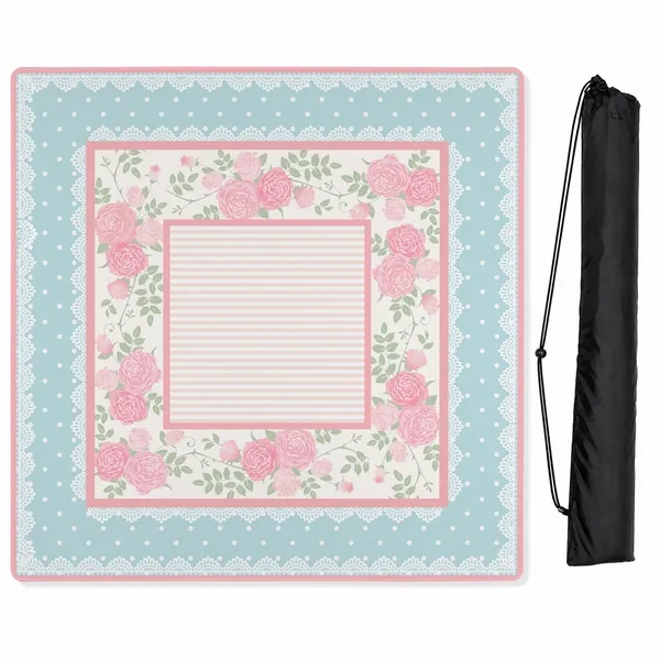 Pink Shabby Chic Collection Mahjong Mat for Table