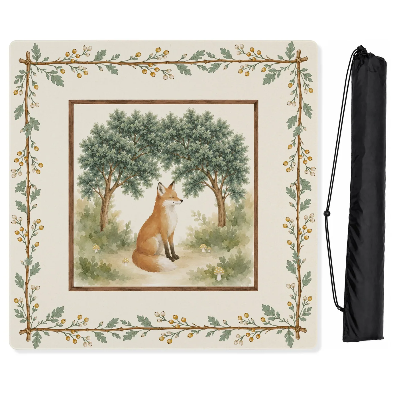 Sage Green Woodland Collection Mahjong Mat for Table