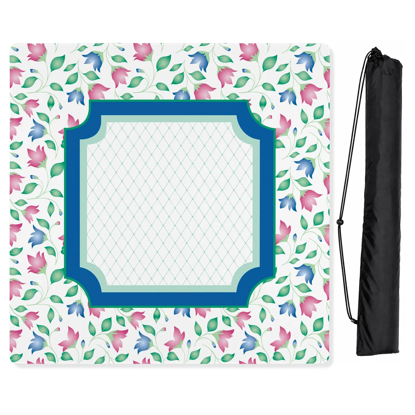 Mint Green Jester Collection Mahjong Mat for Table