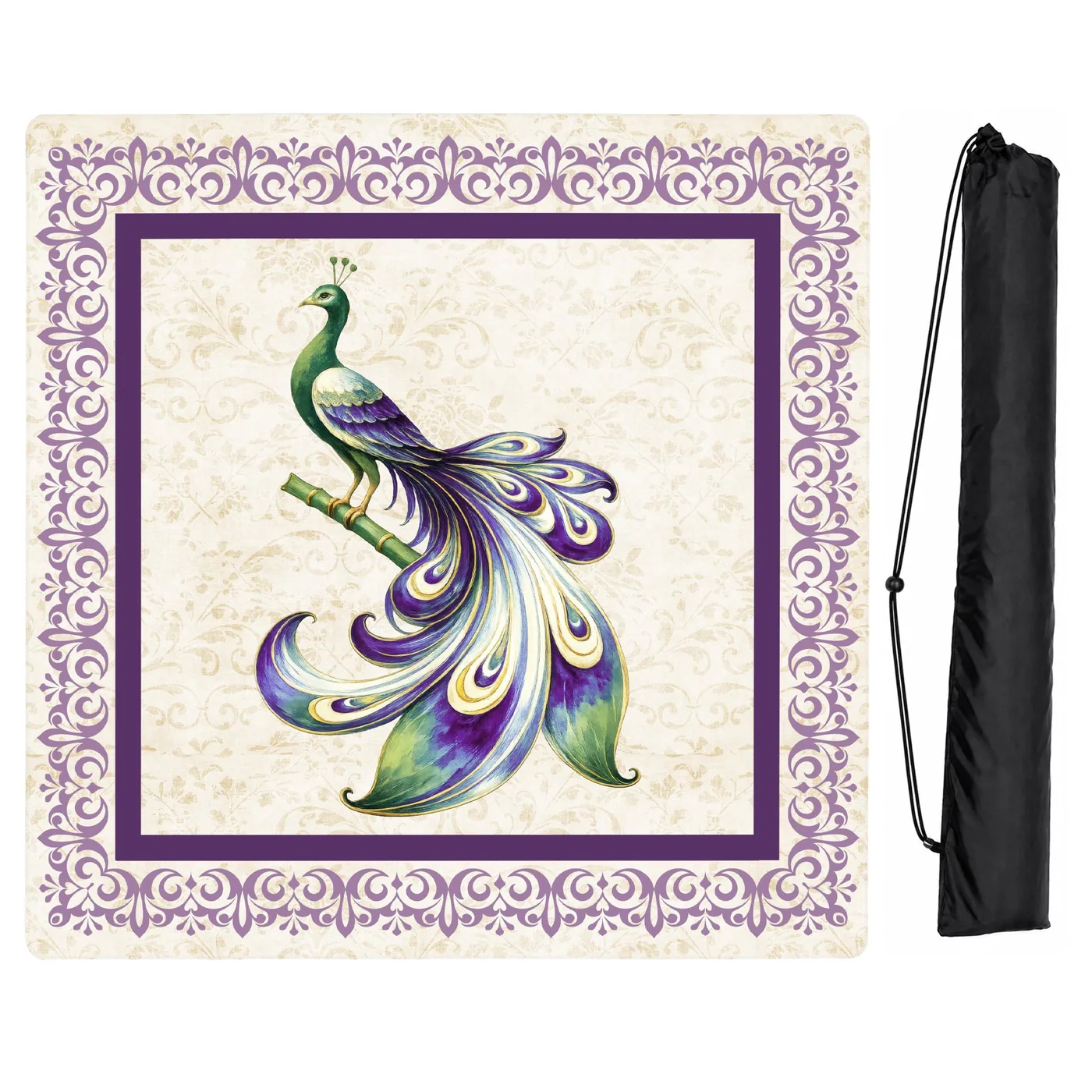 Purple Classic Collection Mahjong Mat for Table