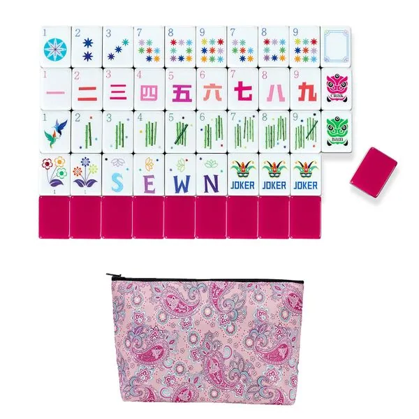 American Mahjong Tile Set - Luxury Pink
