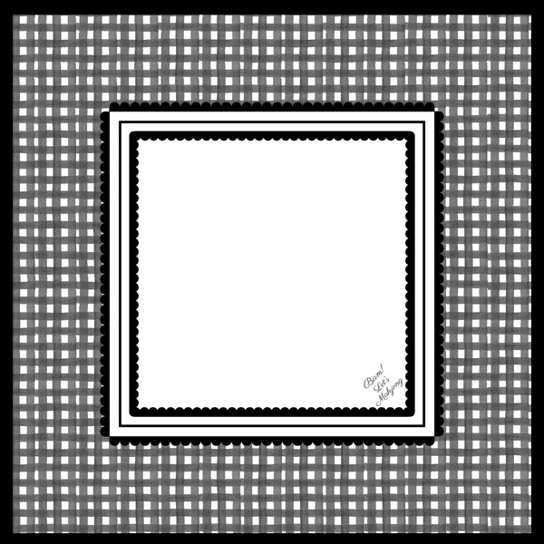 Black & White Gingham Mahjong Mat