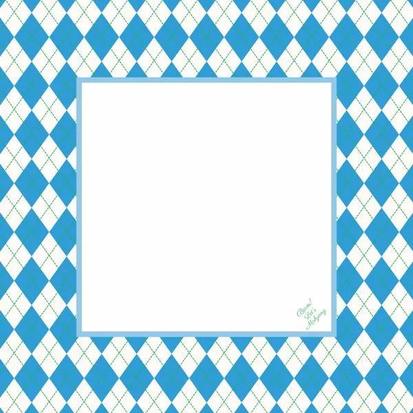 Bluegrass Argyle Mahjong Mat