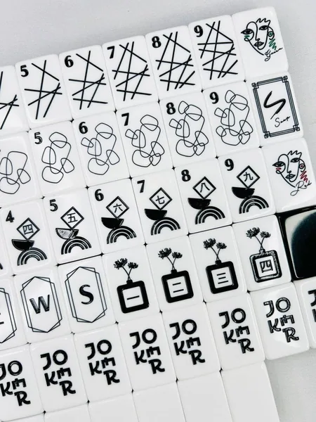 Art Deco Mahjong Tile Set