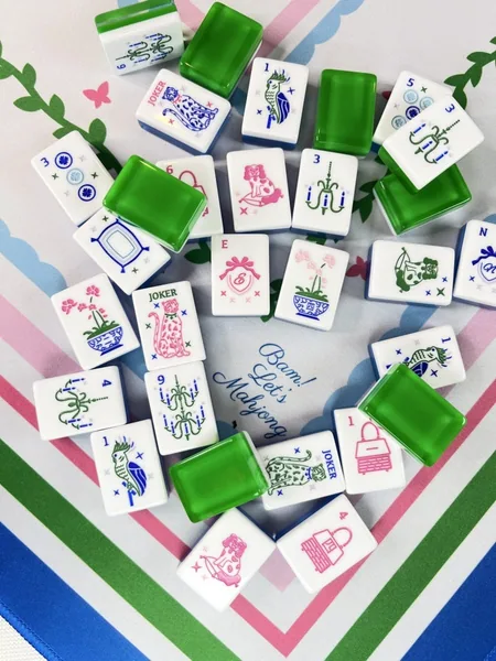 Grandmillennial Mahjong Tile Set