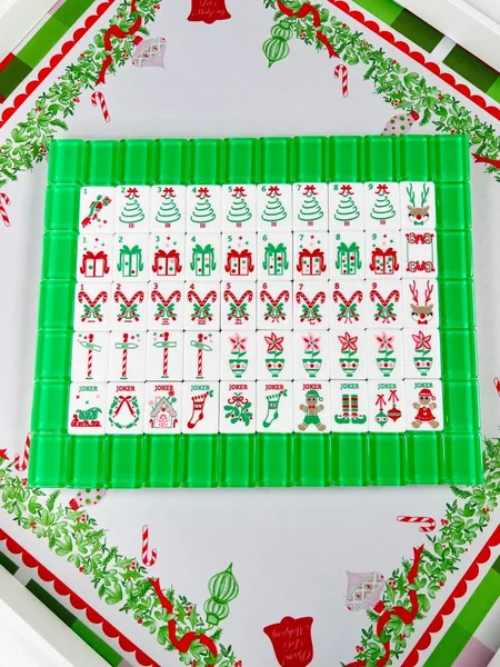 Holly Jolly Christmas Mahjong Tiles