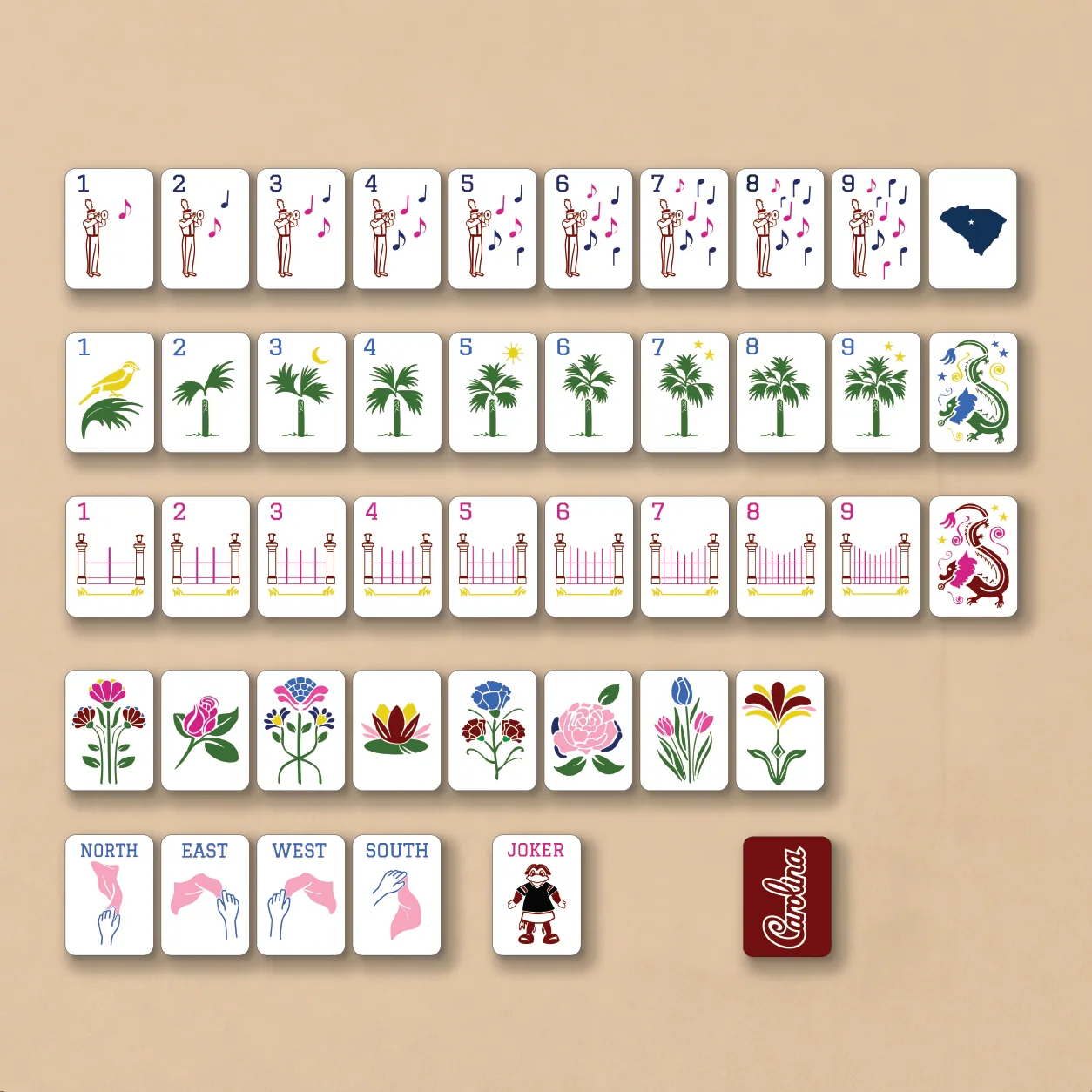 South Carolina Mahjong Bundle