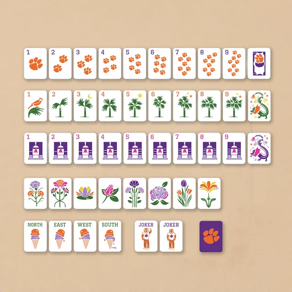 Clemson Mahjong Bundle