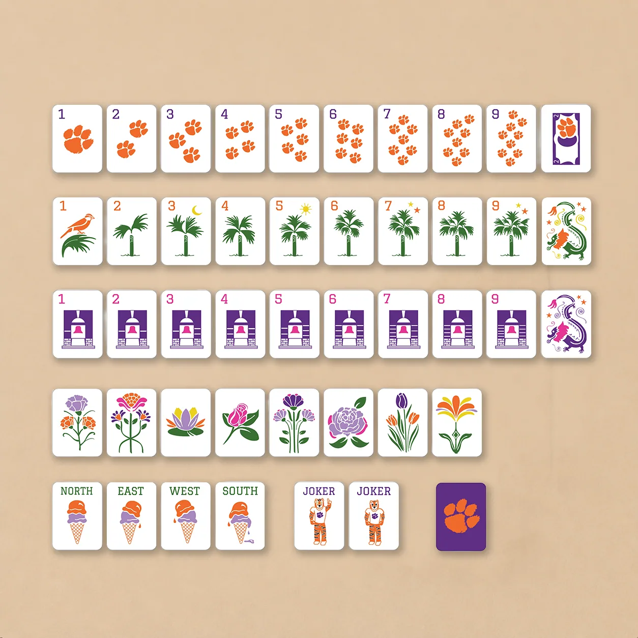 Clemson Mahjong Bundle
