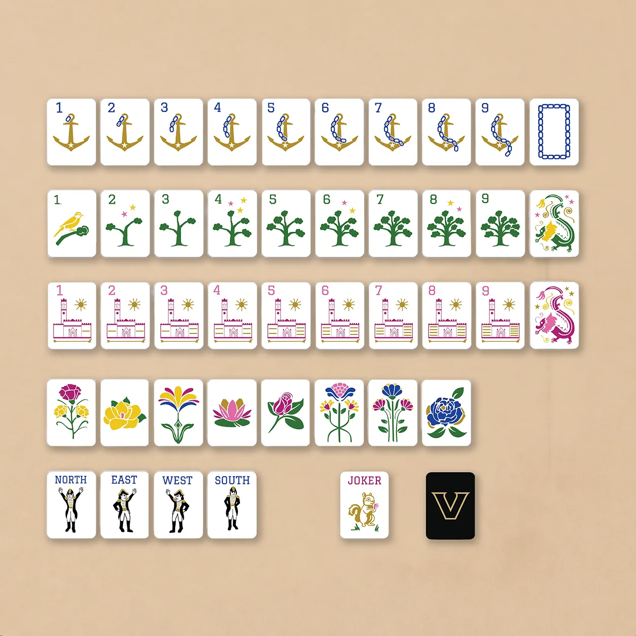 Vanderbilt Mahjong Tiles