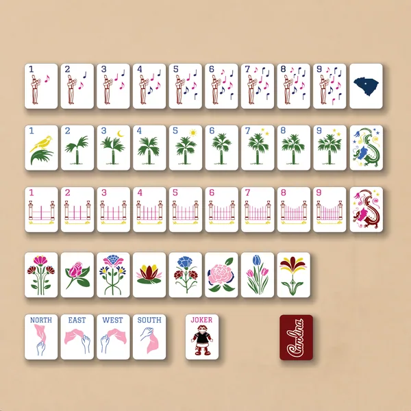 South Carolina Mahjong Tiles