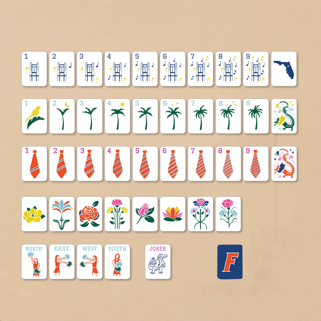 University of Florida Mahjong Tiles