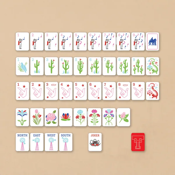 Texas Tech Mahjong Tiles