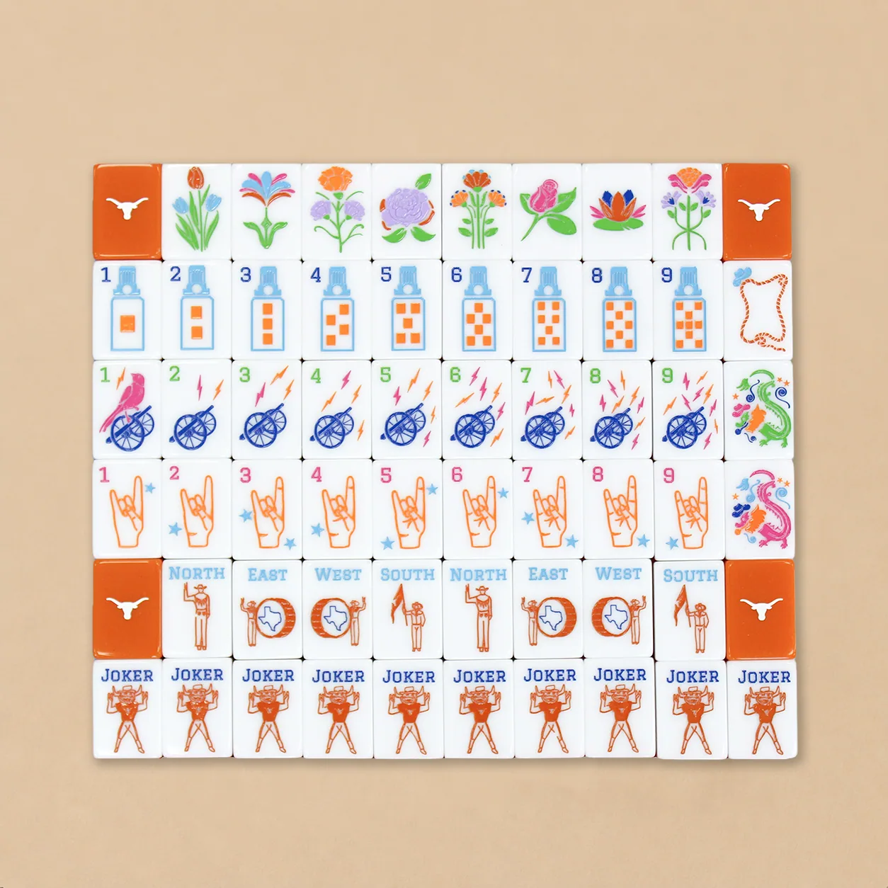 University of Texas Mahjong Tiles