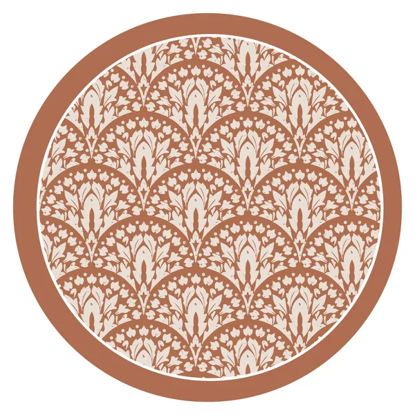 Terracotta Toile Mahjong Mat