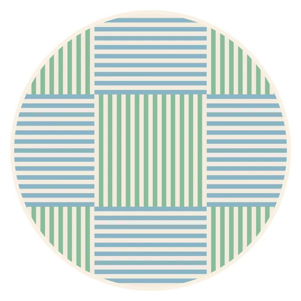Harbour Weave Round Leatherette Mahjong Mat
