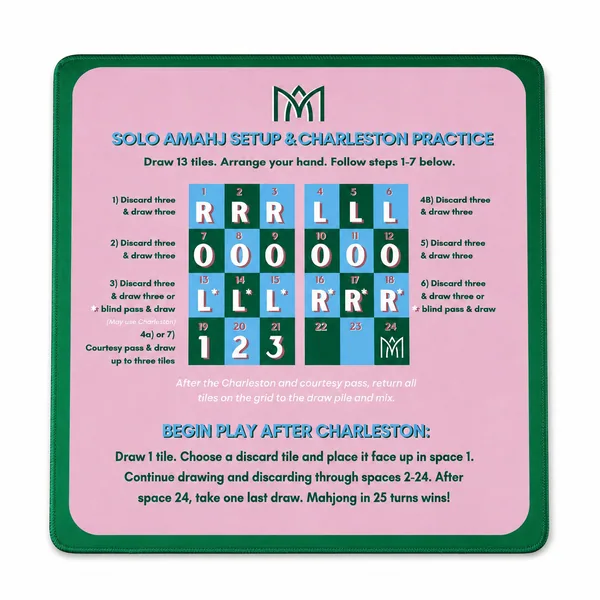 Solo Amahj Mahjong Practice Mat