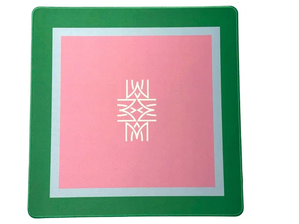 Green, Pink + Blue Mini Travel Mahjong Mat
