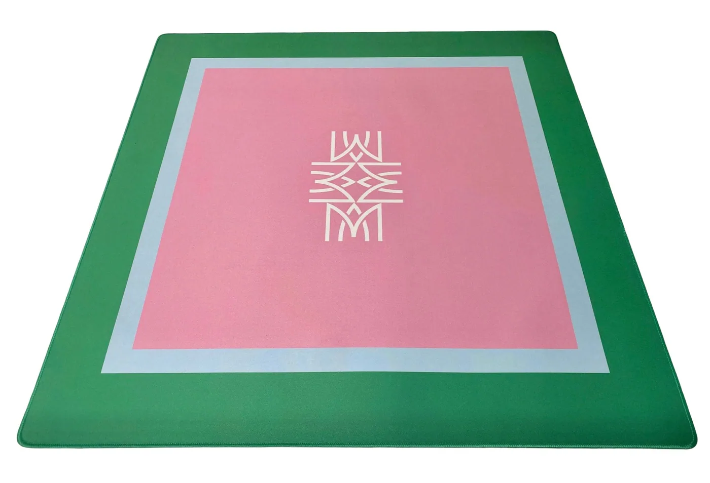Pink, Blue + Green Mahjong Game Mat