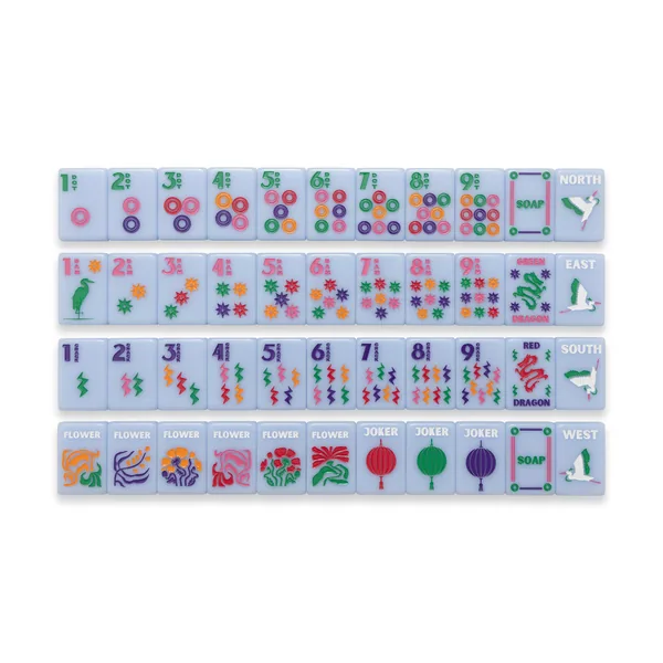 Light Blue Signature Mahjong Tile Set