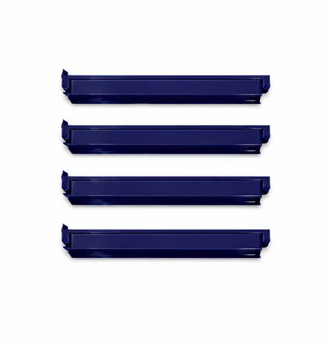 Navy Blue Mahjong Tile Racks With Pushers (Set of 4)