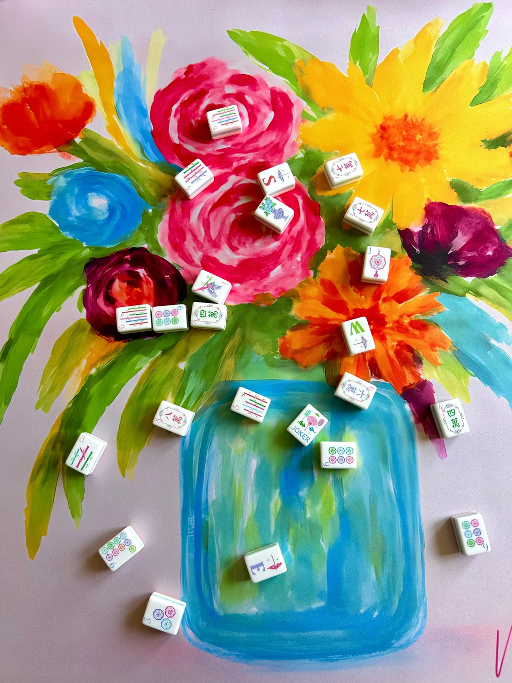 Lovely Bouquet 2.0 Mahjong Mat