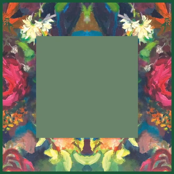 Mahj In Bloom Floral Mat – Green Center