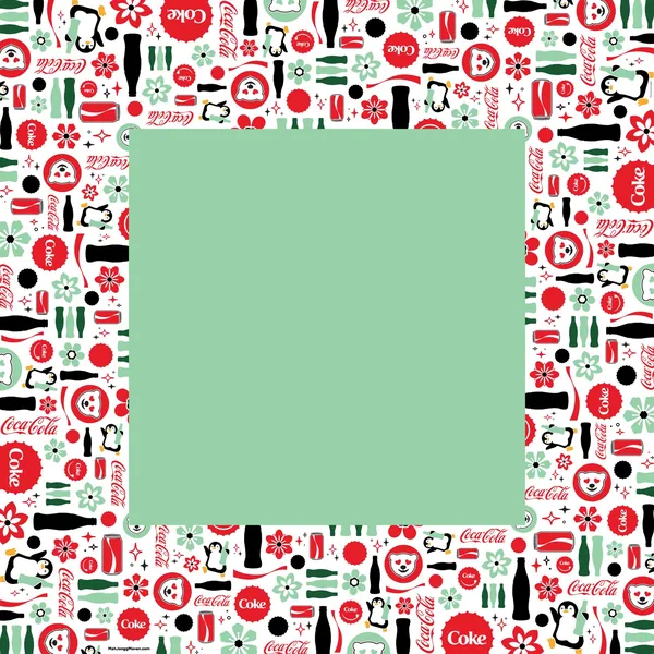 Coca-Cola® Classic Icon Collection Mah Jongg Mat – Green Center