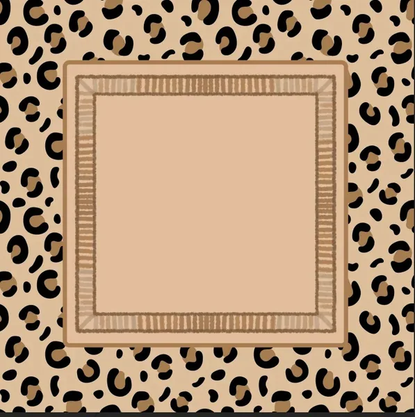 Leopard Design Mah Jongg Mat