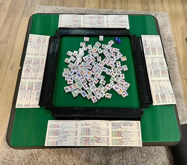 34" x 34" Mah Jongg Game Mat (5 colors / customizable)
