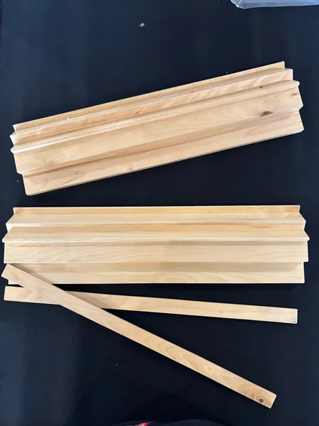 Siamese MahJongg – Wooden Racks with 1 Clear Acrylic pusher