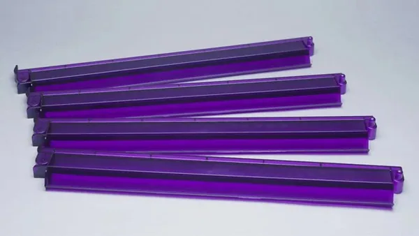 Purple Racks With Attached Helping Hands