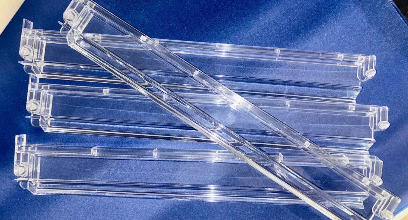 Clear Acrylic Mahjong Racks With Attached Pushers