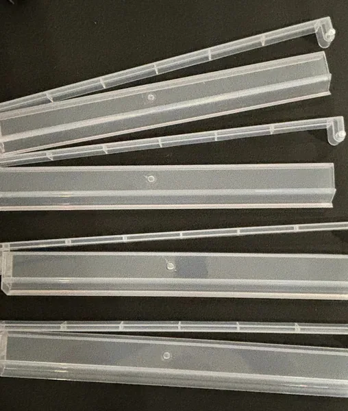 Frosted Clear Racks With Attached Pushers