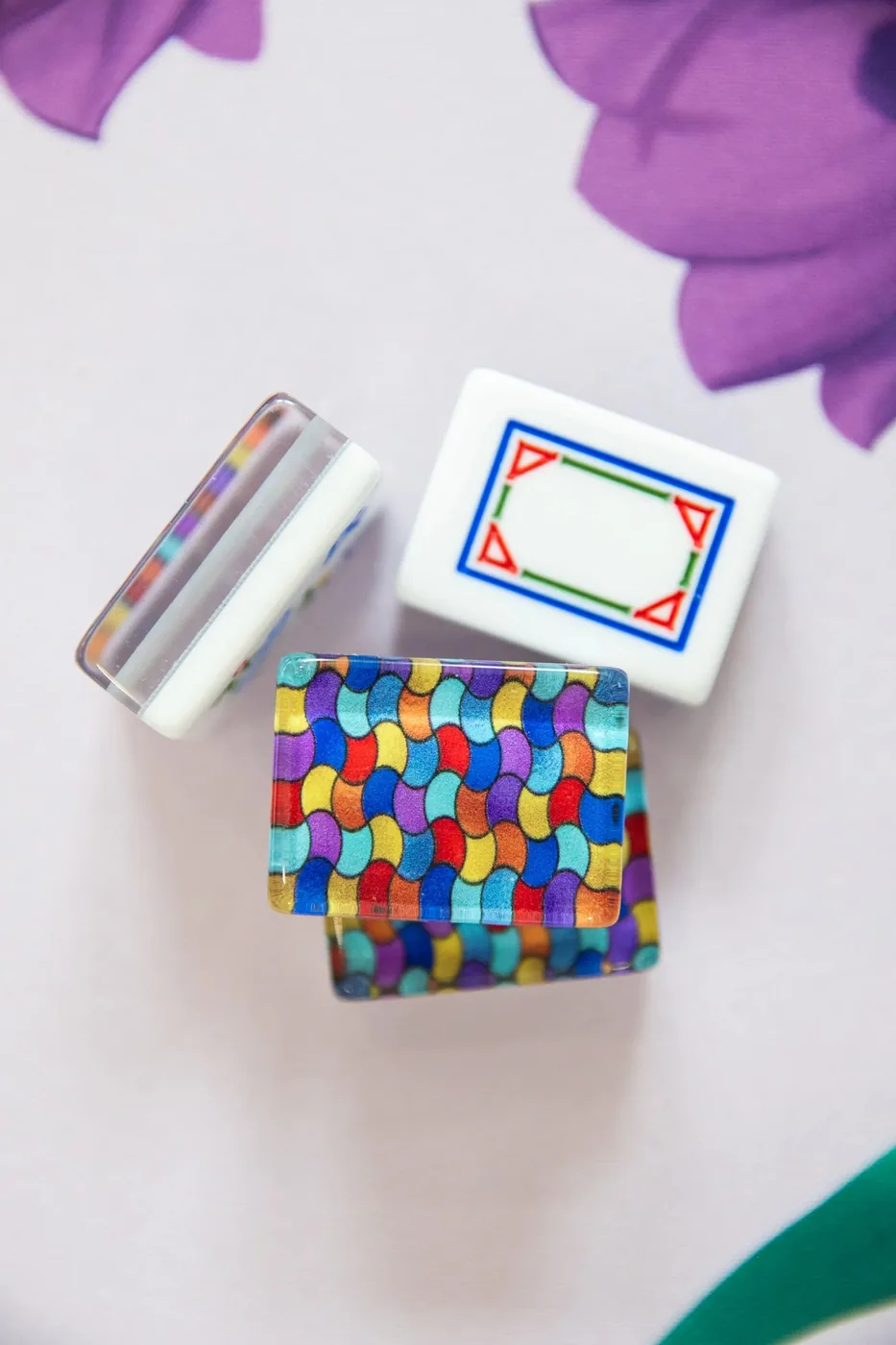 3 Layer Jewel Color Mosaic tile set