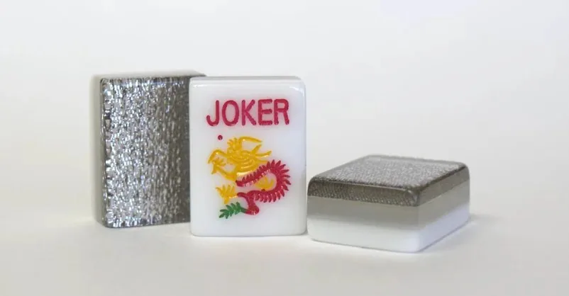 3 Layer Dark Silver Sparkle Mah Jongg tile set
