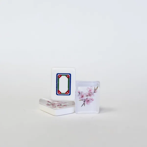 Cherry Blossom American MahJongg Tile set, Engraved & Hand Painted American MahJongg