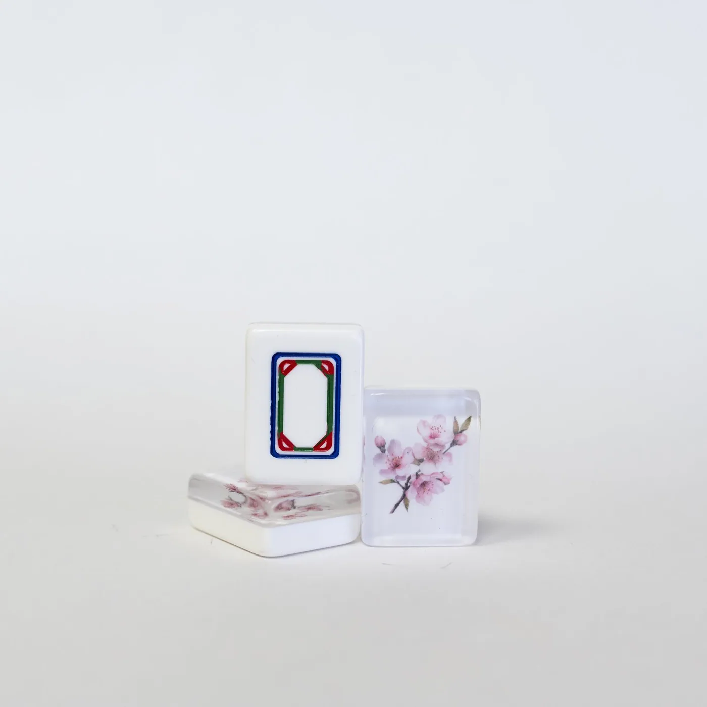 Cherry Blossom American MahJongg Tile set, Engraved & Hand Painted American MahJongg