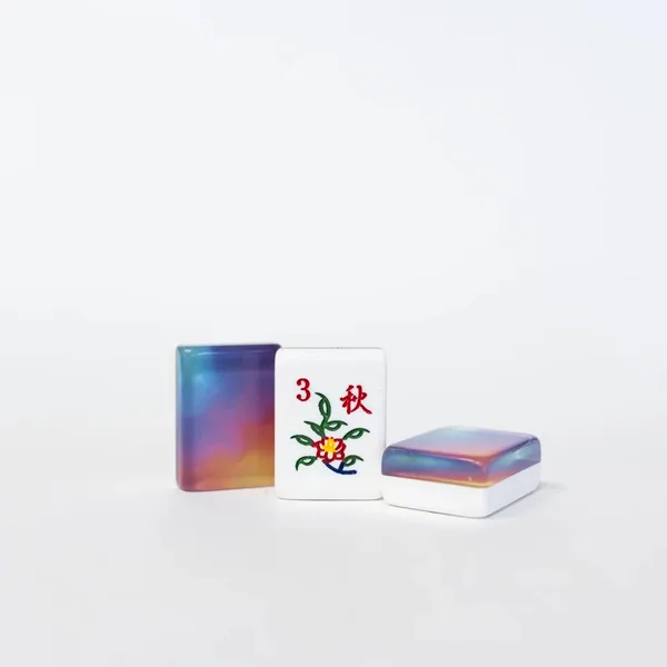 Prism tile Set- 2 Layer Engraved &Hand Painted MahJongg tile set