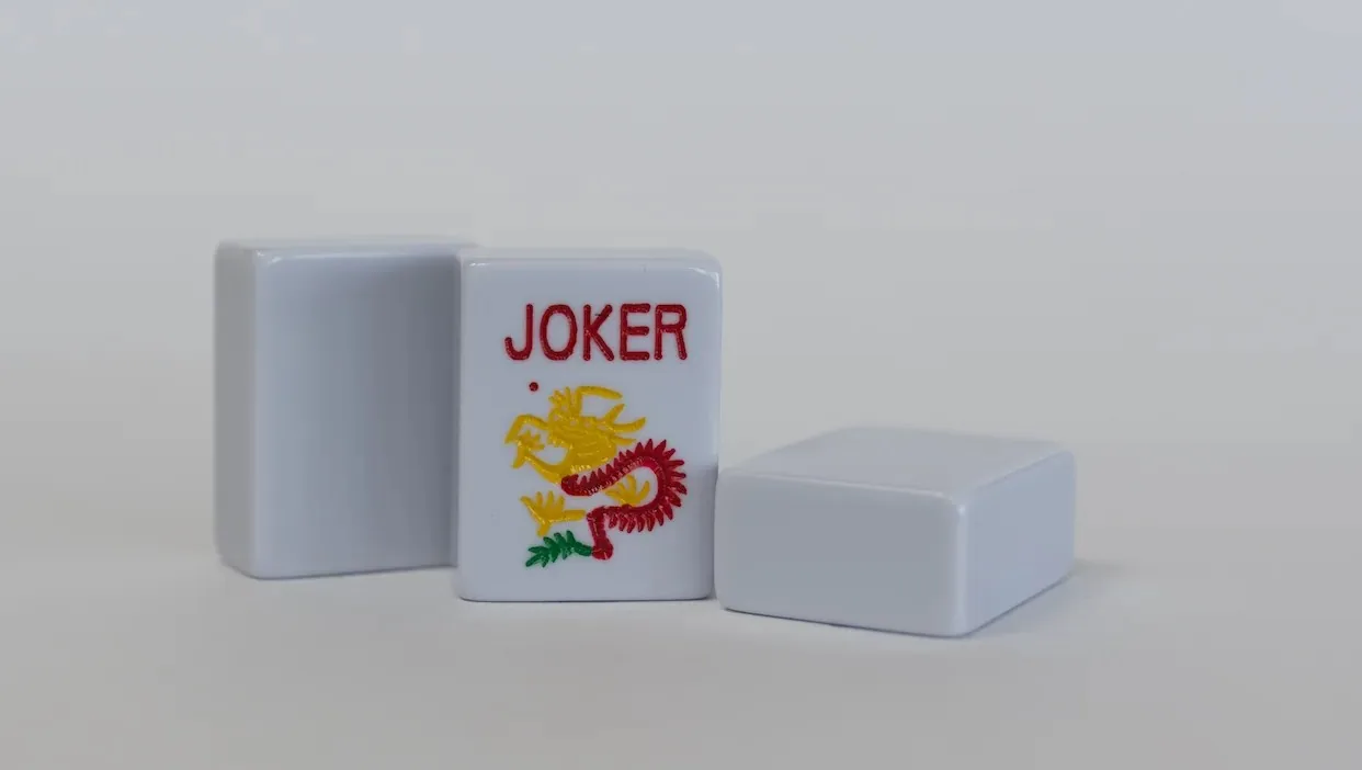 Dove Gray Engraved & Hand Painted American Mahjong Tile set