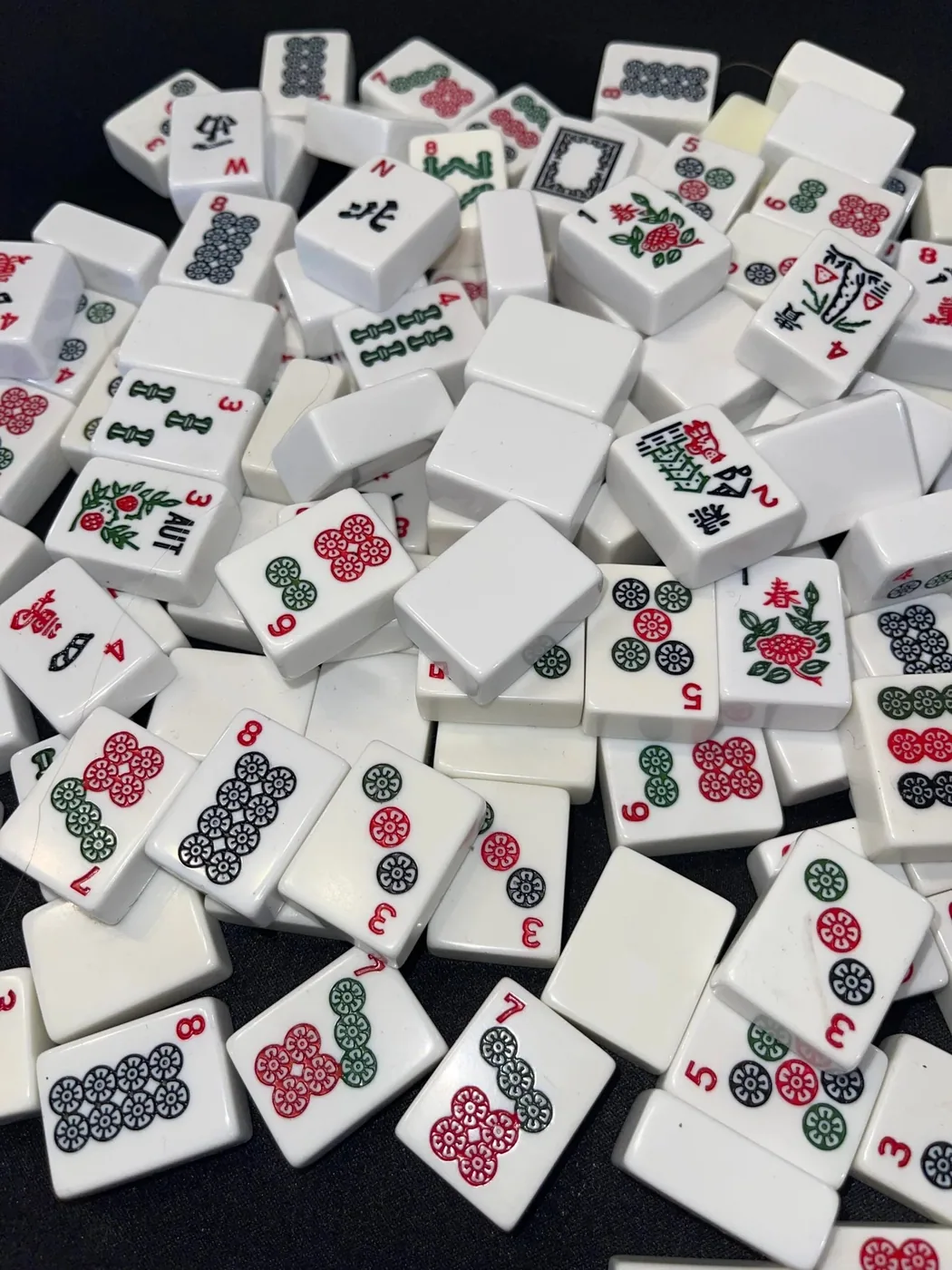 Classic White Mahjong Tiles