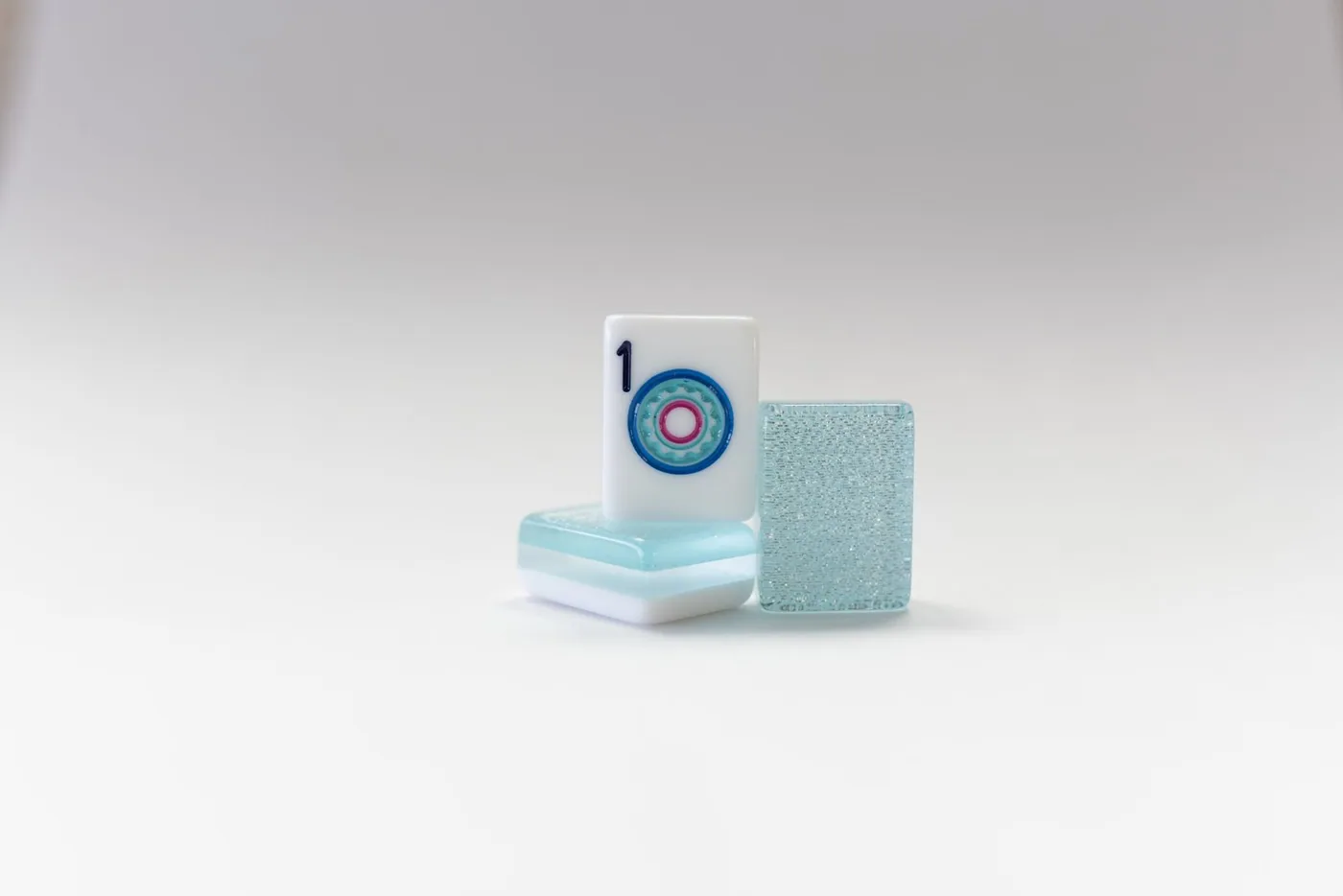3 Layer Turquoise Sparkle with Light Jewel Tone Ink — Engraved & Hand Painted