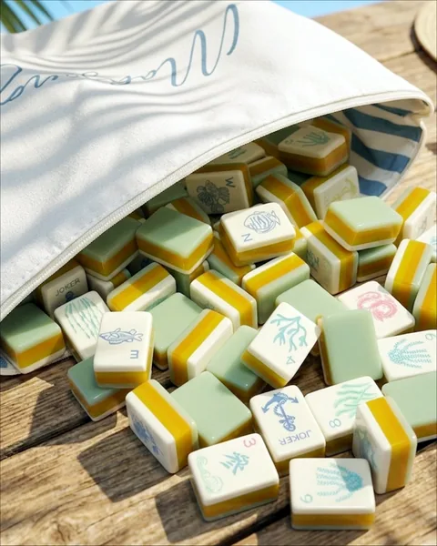 Coastal Hamptons Mahjong Set