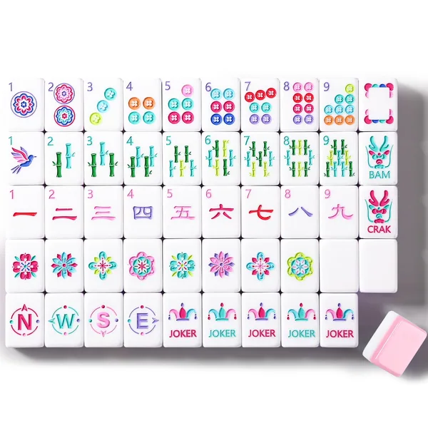 Rosanelle Mahjong Tiles (Pink)