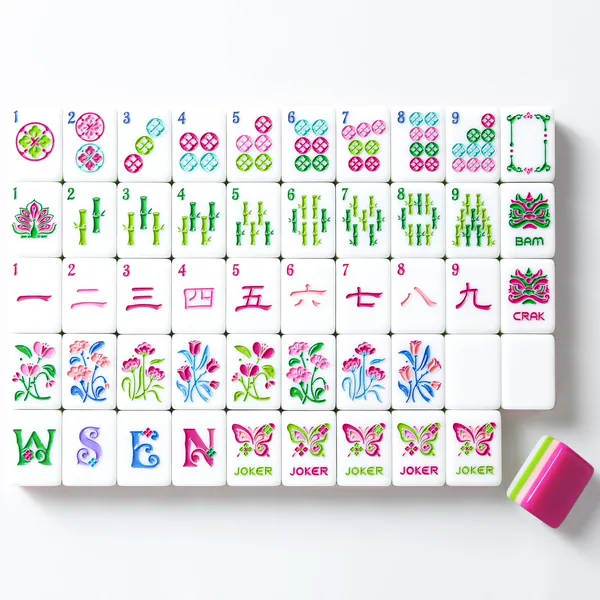 Florielle Mahjong Tiles (Rose Red)