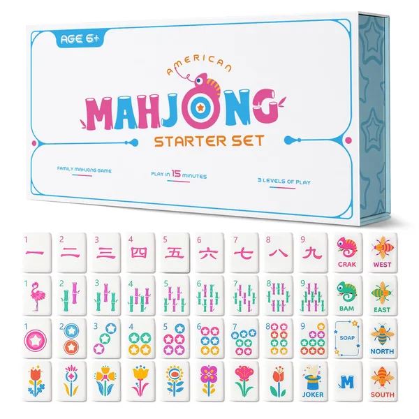 Mini Mahjong Set - Blue